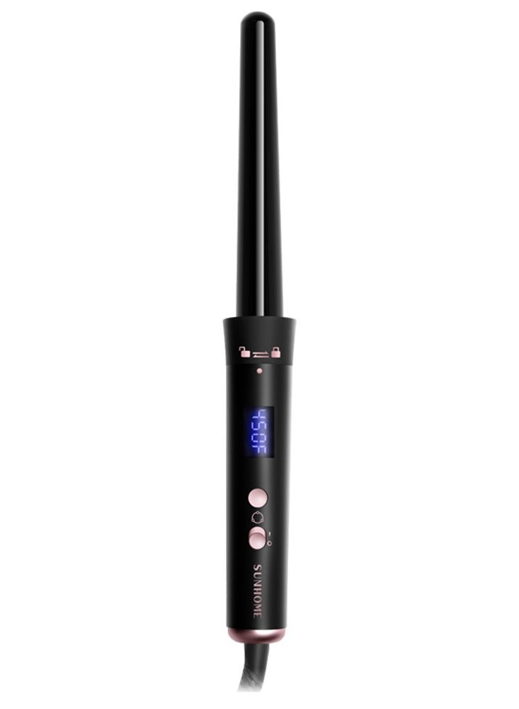 Curling Wand Set, 3 in 1 Hair Curler with 3 Interchangeable Curling Wand Ceramic Barrel(15-32mm), with LED Temperature Adjustment and Heat Up, Hair Curler Include Heat Resistant Glove Black-1 - pnsku/N70122714V/45/_/1729658800/e85185c9-0688-4dcf-a837-0ec9dddb03bd