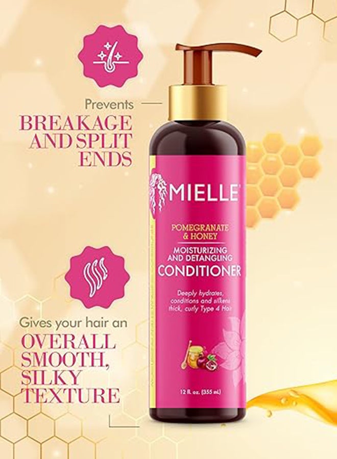 MIELLE Pomegranate And Honey Moisturizing And Detangling Conditioner For Type 4 Hair, 12 Ounces  - Image 3