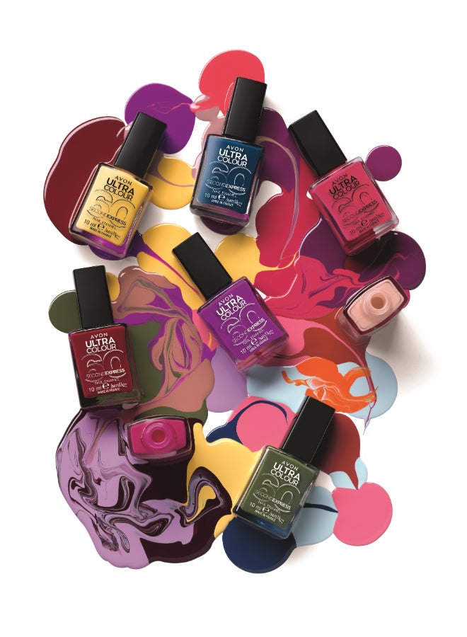 آفون Avon Ultra Colour Nail Enamel - Strawberry Margaritta 10ml - Image 2