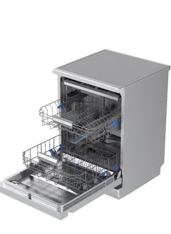 Midea Dishwasher Ion Dishfresh 14 Place 9 programs Smart Home Auto door Open Filter MDWEF1433D(SS)-WI-EG Silver  - Image 2