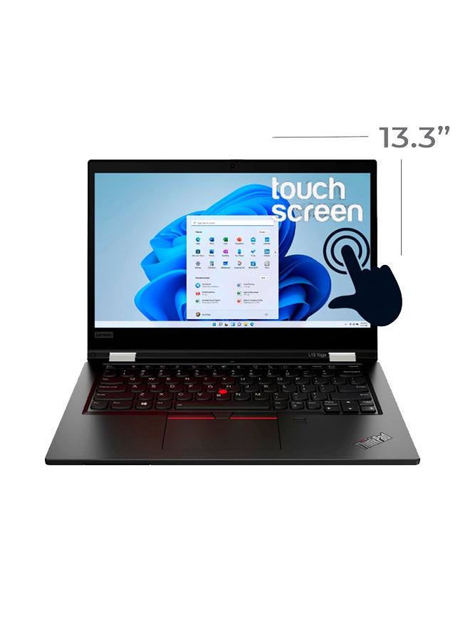 Lenovo - Renewed - ThinkPad L13 Yoga Laptop With 14-Inch Touchscreen Display,Intel Core i5-10210U/10th Gen/8GB DDR4/256GB SSD/Intel HD Graphics/Windows 11 English Black - Image 1