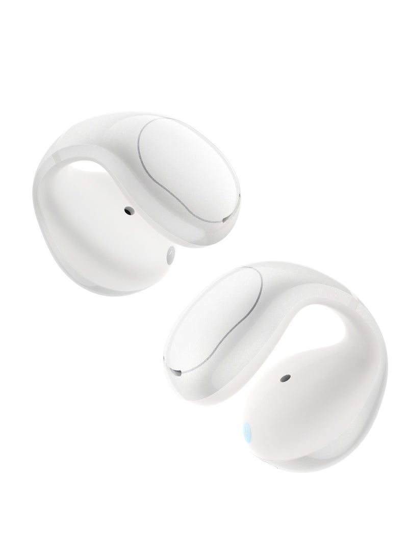 ساوند كور Soundcore C30i by Anker, Open-Ear Earbuds, Clip-On Headphones, Lightweight Comfort, Stable Fit, Firm-Shell Design, Attachable Ear Grips, Big Drivers for Clear Audio, 30H Play, IPX4 Water-Resistant white  - Image 1