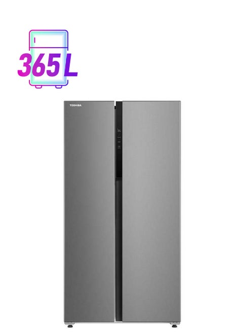 ثلاجة جنبًا إلى جنب 12.9 قدم مكعب فريزر 69 قدم مكعب واي فاي إنفيرتر لون فضي