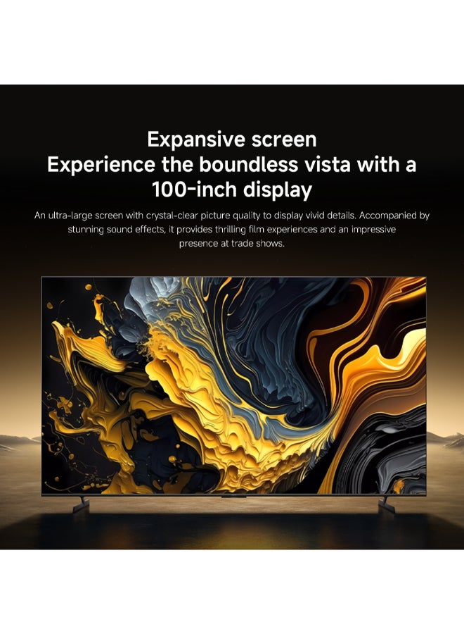 Xiaomi TV Max 100 2025 Ultra-large 4K display Quantum Dot display 144Hz Refresh Rate Dolby Vision, Dolby Atmos AI processor, Google TV L100MA-MAXME Black - Image 3