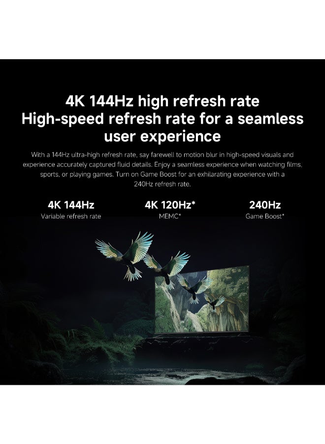 Xiaomi TV S Mini LED 55" 2025 | 4K QD-MiniLED | 144Hz refresh rate | Dolby Audio/Dolby Atmos/DTS-X​ | Powerful AI engine for image enhancement L55MASPLME Black - Image 5