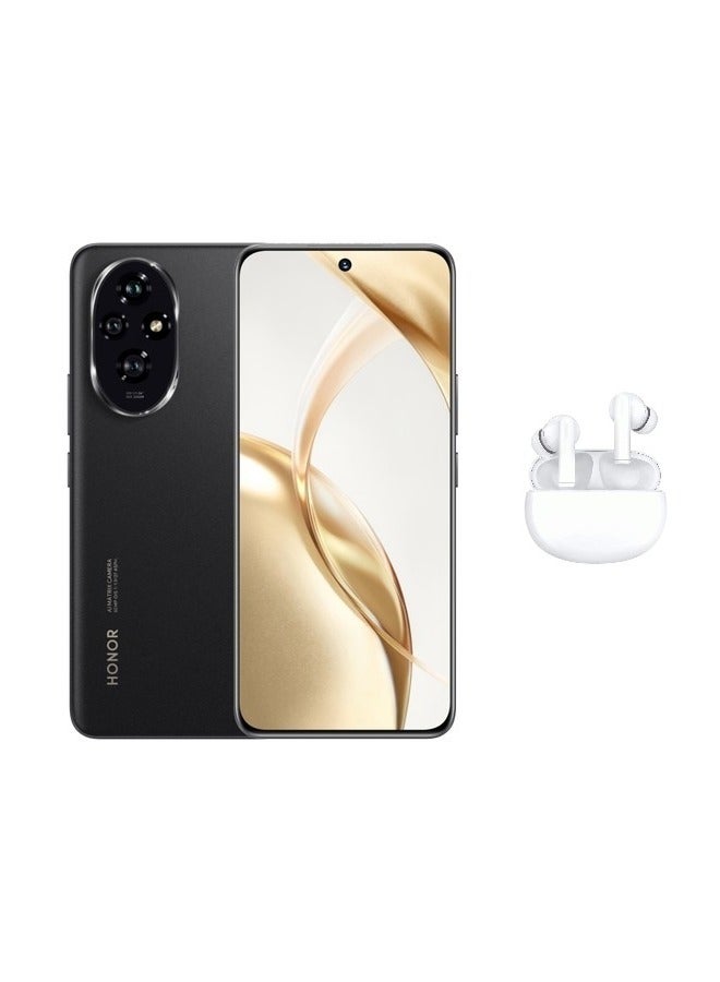 هونور 200 برو ثنائي الشريحة أسود 12 جيجابايت 512 جيجابايت 5G مع سماعات أذن هونر تشويس X5 - Image 1