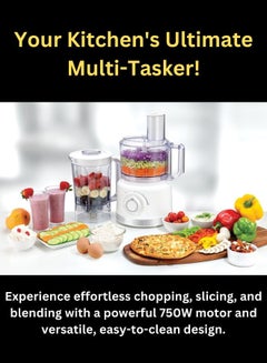 بلاك اند ديكر 3.5L Air Fryer with Manual Control & 1500W Power + 750W Multifunction Food Processor with 2L Capacity & Stainless-Steel Blades - Ultimate Cooking & Food Prep Combo 5 L 1500 W AF150-B5+FX760-B5 Black/White  - Image 5