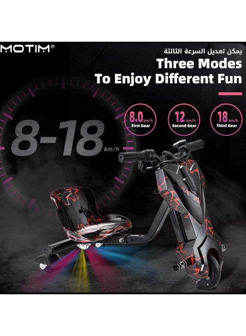 Rockbaby - Electric Drifting Scooter 36v With Bluetooth Music And Lights 360 Degree 3 wheel drifting scooter Adjustable Telescopic Length to 100 killogram size large - Image 1