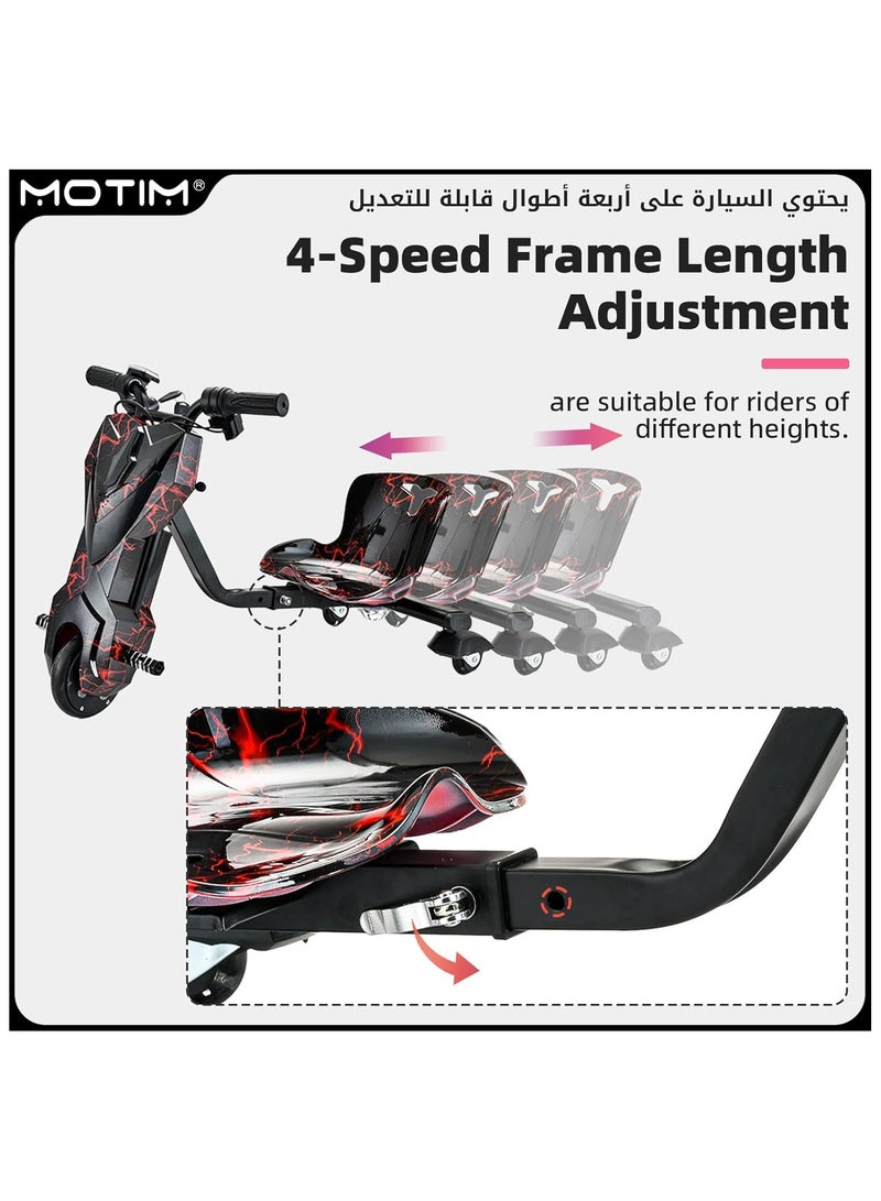 Rockbaby - Electric Drifting Scooter 36v With Bluetooth Music And Lights 360 Degree 3 wheel drifting scooter Adjustable Telescopic Length to 100 killogram size large - Image 1