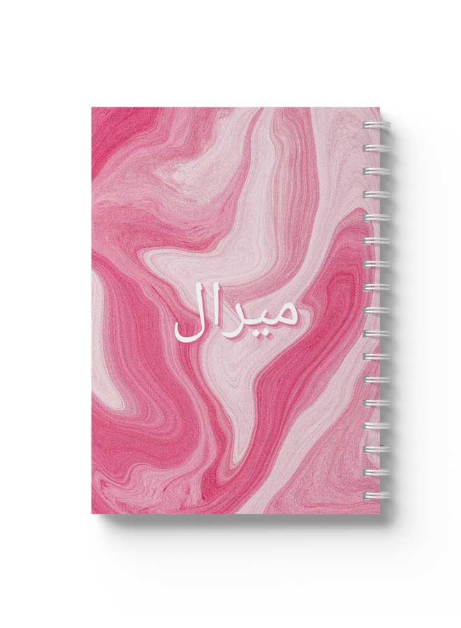 Customizable 60 Sheet Spiral Notebook Personalized with Your Name on Colorful Hard Paper Cover Pink - pnsku/N70123399V/45/_/1729672266/5ddf58fc-dcbd-4b62-b1e8-5336bbb0b3ad