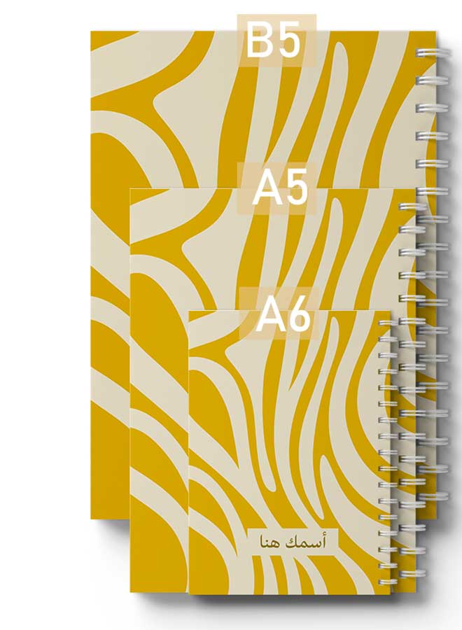 LOWHA - Customizable 60 Sheet Spiral Notebook Personalized with Your Name on Orange Hard Paper Cover Orange - Image 1