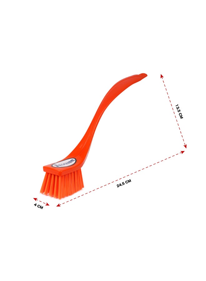 ESQUBE - Wash Basin Brush With Long Handle Pack Of 2 Multicolor 13.5cm - Image 1