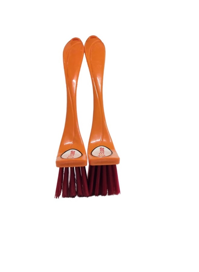 ESQUBE - Wash Basin Brush With Long Handle Pack Of 2 Multicolor 13.5cm - Image 1