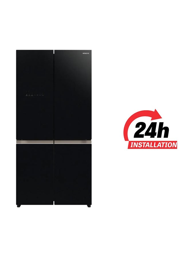 HITACHI Bottom Freezer Inverter Control | Dual fan Cooling | Vacuum Compartment | Selectable Zone | Triple Power Filter | Select Case | Stabilizer Free | Touch Screen Controller | Dual Sensing Control | Quick Cooling | Water Tank RWB820VUK2GBK Black - Image 4