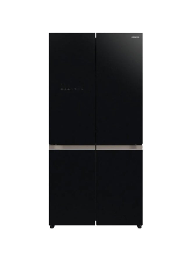 HITACHI Bottom Freezer Inverter Control | Dual fan Cooling | Vacuum Compartment | Selectable Zone | Triple Power Filter | Select Case | Stabilizer Free | Touch Screen Controller | Dual Sensing Control | Quick Cooling | Water Tank RWB820VUK2GBK Black - Image 1