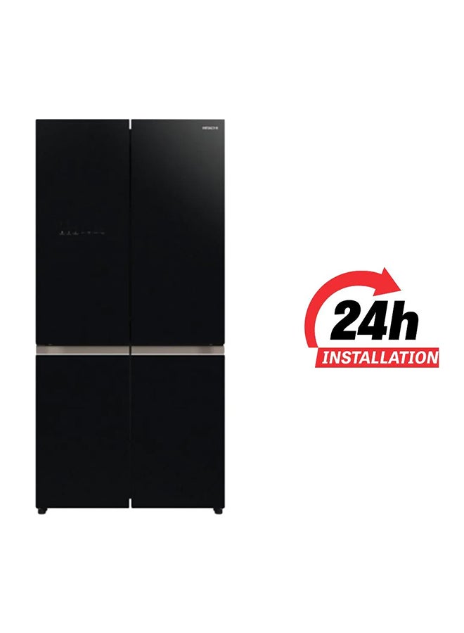HITACHI Bottom Freezer Inverter Control | Dual fan Cooling | Vacuum Compartment | Selectable Zone | Triple Power Filter | Select Case | Stabilizer Free | Touch Screen Controller | Dual Sensing Control | Quick Cooling | Water Tank RWB820VUK2GBK Black - Image 3