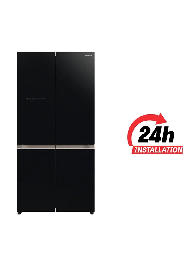 HITACHI Bottom Freezer Inverter Control | Dual fan Cooling | Vacuum Compartment | Selectable Zone | Triple Power Filter | Select Case | Stabilizer Free | Touch Screen Controller | Dual Sensing Control | Quick Cooling | Water Tank RWB820VUK2GBK Black - Image 2