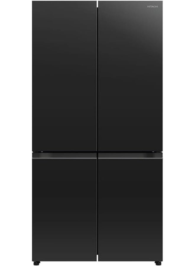 هيتاشي ثلاجة بفريزر سفلي بتحكم عاكس | تبريد مزدوج المروحة | حجرة فراغ | منطقة قابلة للاختيار | فلتر طاقة ثلاثي | حالة محددة | بدون مثبت | وحدة تحكم تعمل باللمس | تحكم مزدوج الاستشعار | تبريد سريع | خزان مياه RWB820VUK2GBK أسود - Image 1