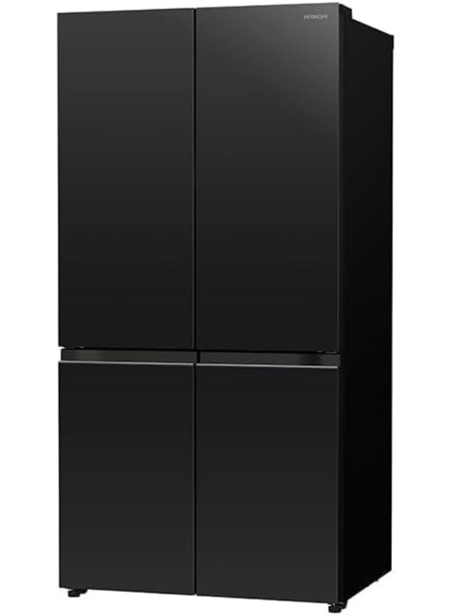 هيتاشي ثلاجة بفريزر سفلي بتحكم عاكس | تبريد مزدوج المروحة | حجرة فراغ | منطقة قابلة للاختيار | فلتر طاقة ثلاثي | حالة محددة | بدون مثبت | وحدة تحكم تعمل باللمس | تحكم مزدوج الاستشعار | تبريد سريع | خزان مياه RWB820VUK2GBK أسود - Image 2