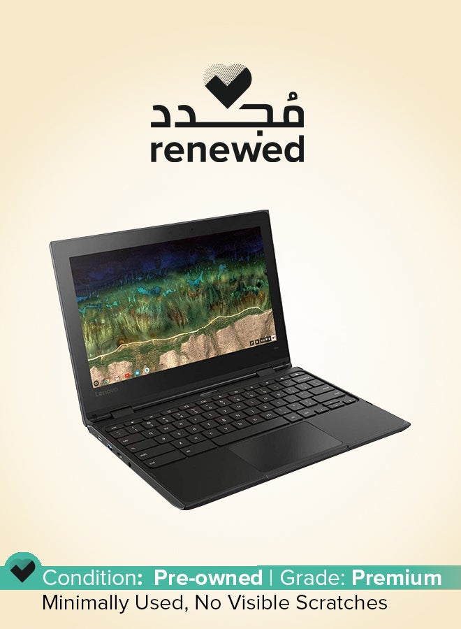 Lenovo Renewed - Chromebook 2-in-1 Laptop With 11.6-Inch HD Touch Display,Intel Celeron N3450/4GB RAM/32GB eMMC Drive/Chrome OS English Black  - Image 1