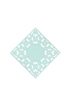 Royalford Royalford Silicone Mat RF12269 Square Multipurpose Heat Resistant Place Mats for Pots Pans Size 18cm 5mm Thickness for Decoration, Water Marks, Food Stains, Heat Damage/ Blue Blue 18cm  - Image 1