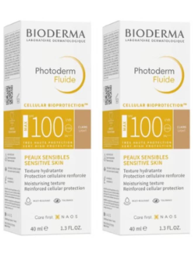 بيوديرما قطعتان من فوتوديرم فلويد SPF 100 للبشرة الحساسة - Image 1
