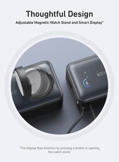 Anker 10000 mAh 10000 mAh  MagGo Power Bank for Apple Watch, Officially Certified 10,000mAh Compact Portable Charger with Built-In USB-C Cable, 35W Max Battery Pack, For iPhone 16/15 Series, iPad, AirPods, and More Black Black  - Image 5