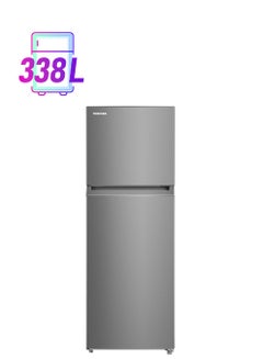 توشيبا Refrigerator 2 Door 12 Cu Ft 338L Inverter Lixiu GR-RT468WE-PMU(49) Grey 