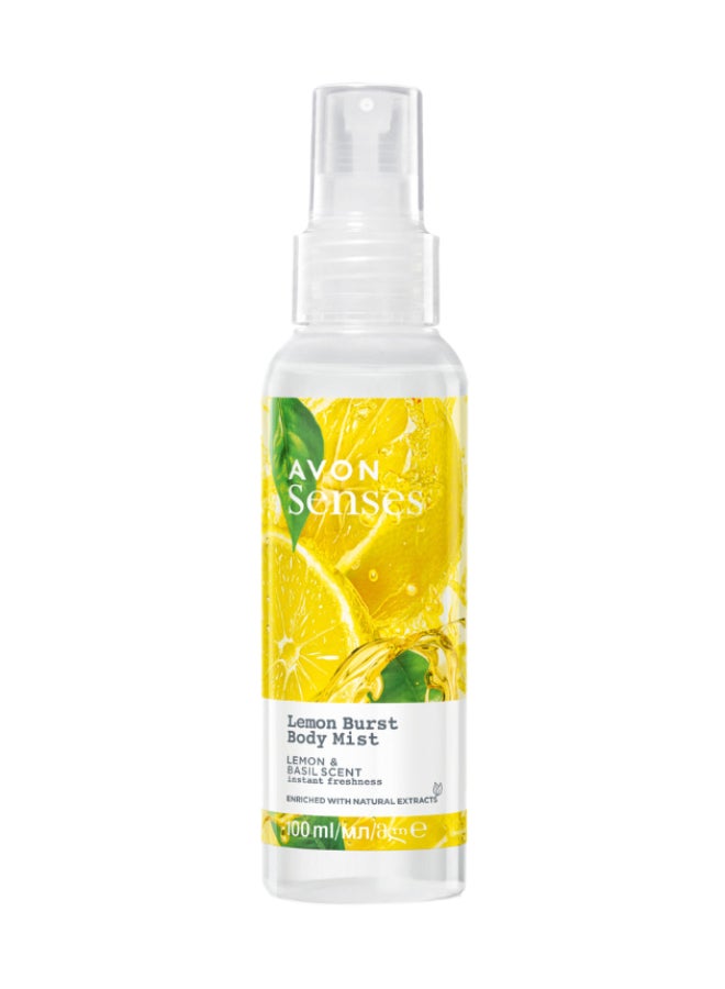 آفون - Senses Lemon Burst Body Mist 100Ml - Image 1