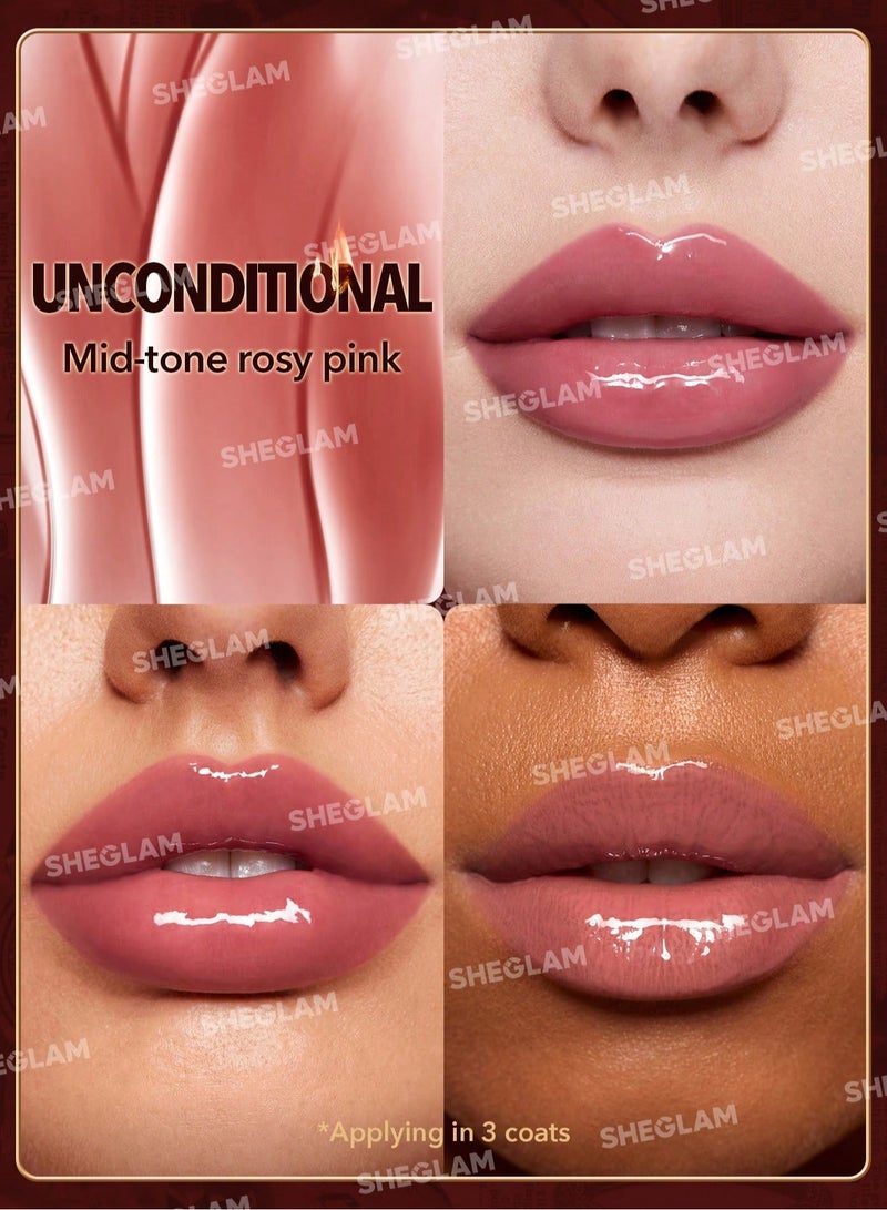 شيجلام Ember Rose Immortal Love Nourishing Lip Gloss Unconditional - Image 3