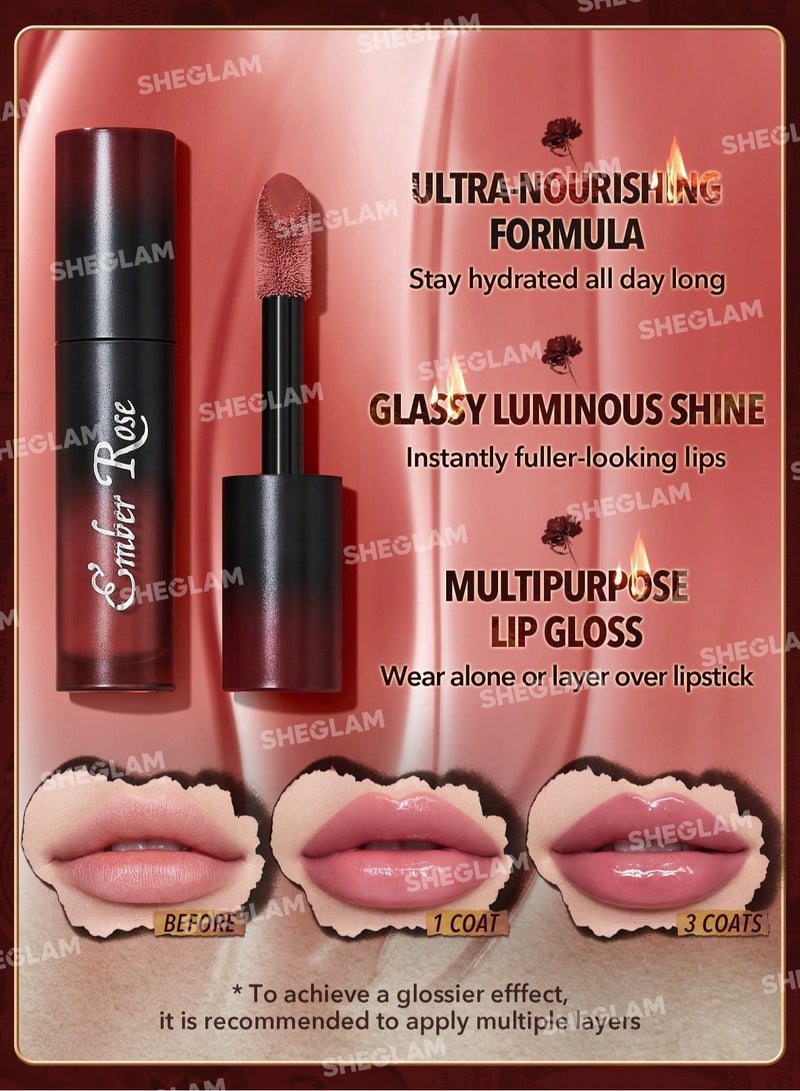 شيجلام Ember Rose Immortal Love Nourishing Lip Gloss Unconditional - Image 5