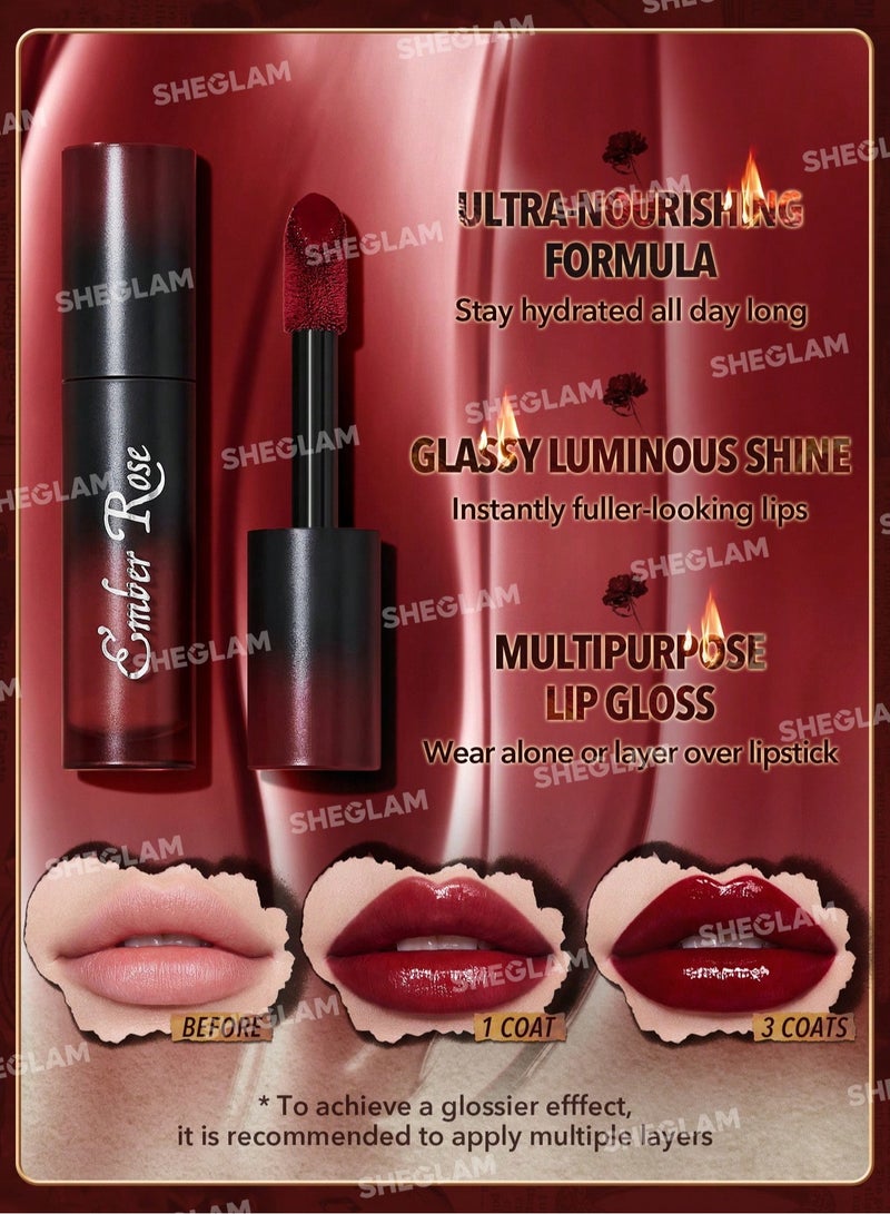 شيجلام لمسة حب خالدة من إمبر روز - لامع شفاه مغذي - Image 5