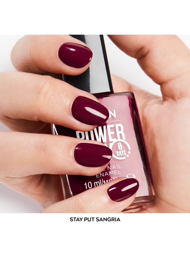آفون Power Stay Gel Nail Enamel - Stay Put Sangria 10ml - Image 2