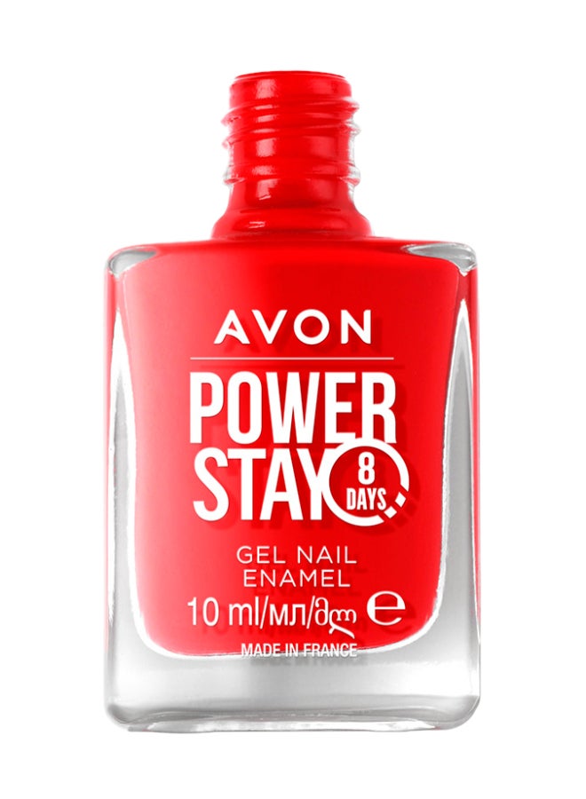 آفون Power Stay Gel Nail Enamel - Designer Red 10ml - Image 2