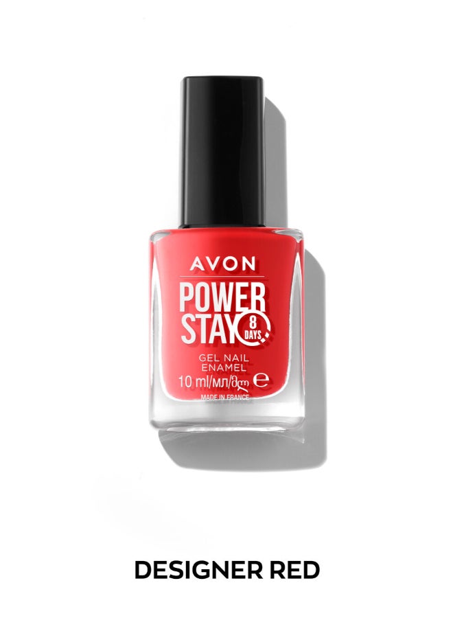 آفون Power Stay Gel Nail Enamel - Designer Red 10ml - Image 3