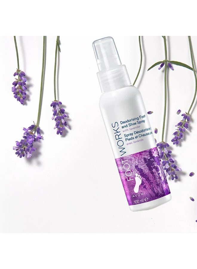 آفون Foot Works Deodorising Foot Spray With Lavender 100ml  - Image 2
