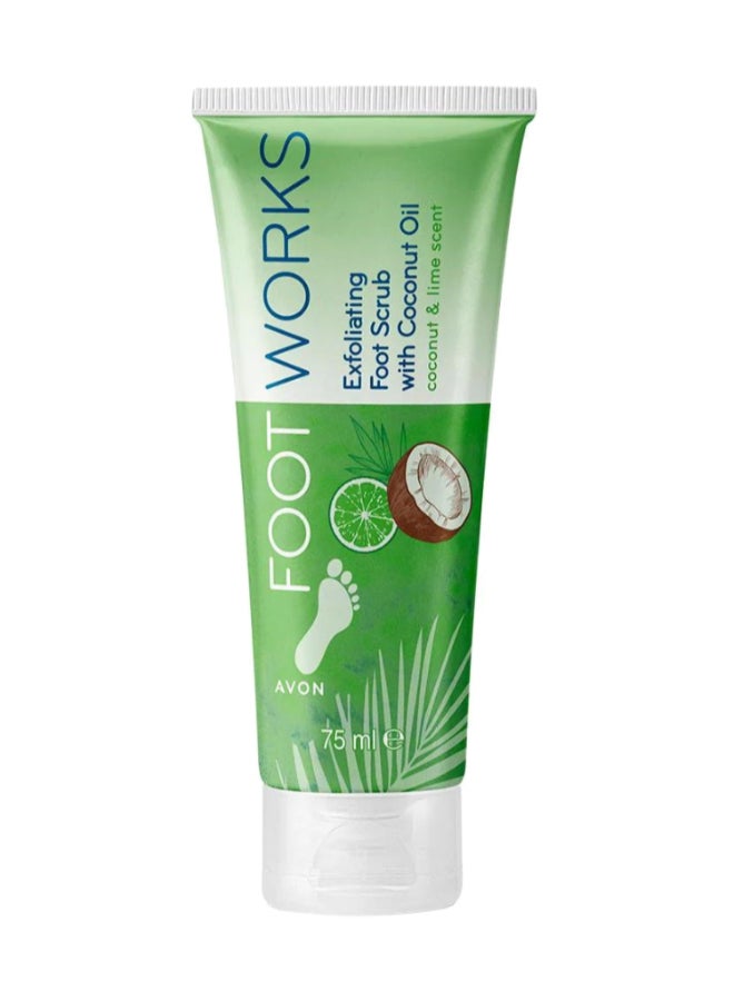 AVON - Footworks Coconut And Lime Exfoliating Foot Scrub - 75Ml 75ml - Image 1