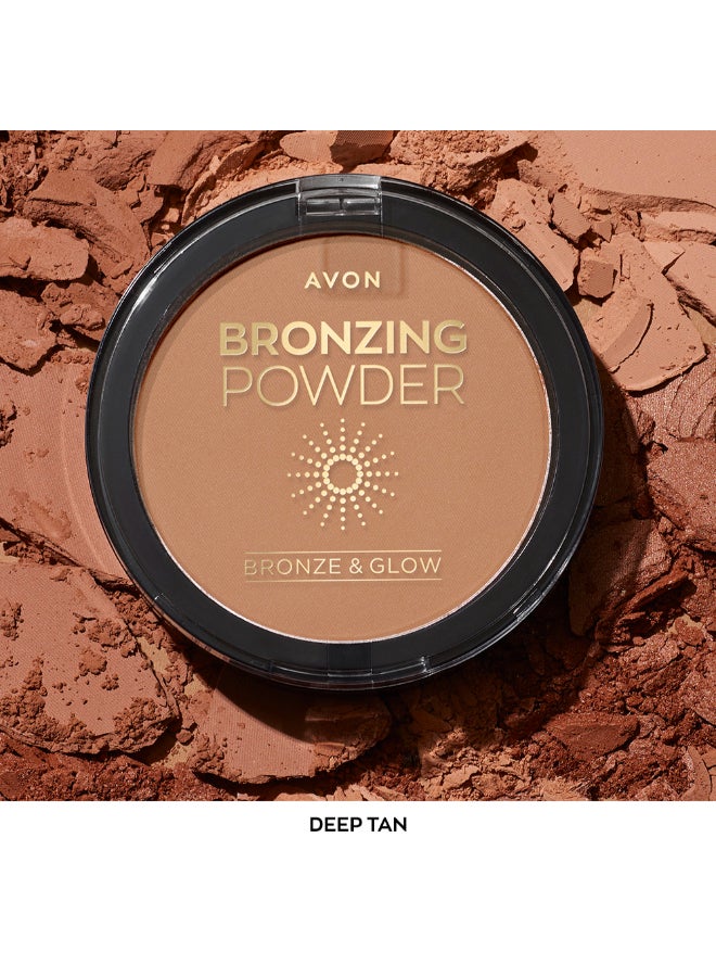 AVON Bronze And Glow Bronzing Powder - Deep Tan 13.5g - Image 2