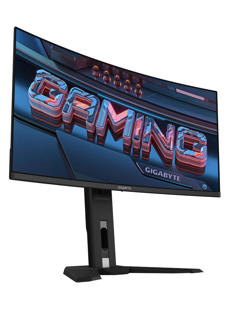 GIGABYTE MO34WQC Gaming Monitor, 34" QD-OLED Display, WQHD Resolution, 175Hz Refresh Rate, 0.03ms (GtG) Response Time, 1.07b Color Display, 1800R Curvature, Tactical Features, Black | MO34WQC-EK Black  - Image 3