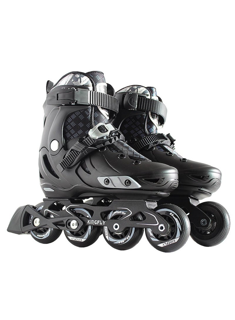 Kidle Kids Adjustable Roller Skates 4 Wheels, 3 Size Adjustable Roller Skates for Boys Girls, Outdoor Fitness Inline Skates for Ages 3-8 or 6-12 Years M(34-37)  - Image 1
