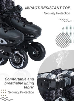 Kidle Kids Adjustable Roller Skates 4 Wheels, 3 Size Adjustable Roller Skates for Boys Girls, Outdoor Fitness Inline Skates for Ages 3-8 or 6-12 Years S(30-33)  - Image 4
