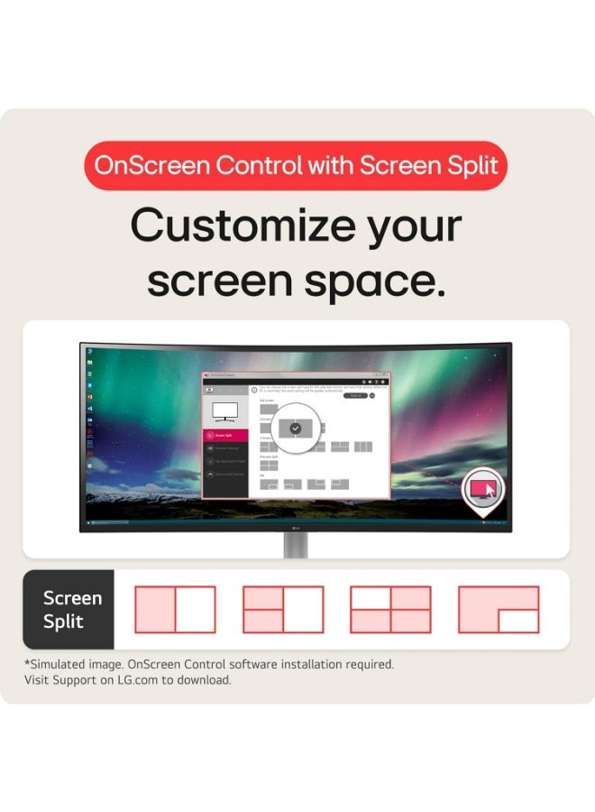 إل جي - 32" Inch Curved Monitor (1920x1080) with HDMI, FHD, 100Hz, AMD FreeSync, OnScreen Control, Dynamic Action Sync, Black Stabilizer, Tilt Stand | ‎32MR50C-B.AUSQ Black - Image 1