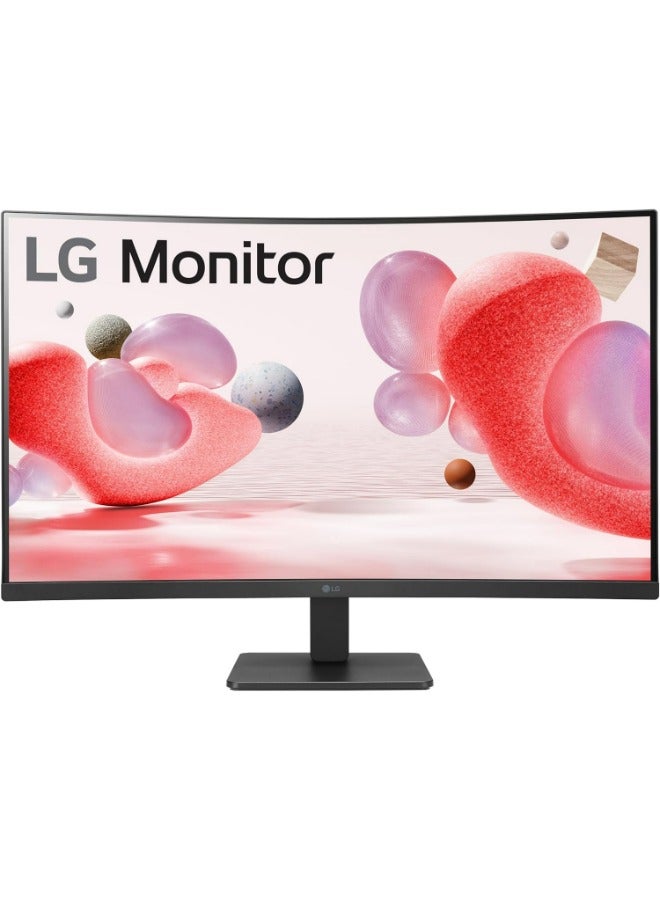 LG 32" Inch Curved Monitor (1920x1080) with HDMI, FHD, 100Hz, AMD FreeSync, OnScreen Control, Dynamic Action Sync, Black Stabilizer, Tilt Stand | ‎32MR50C-B.AUSQ Black - Image 1