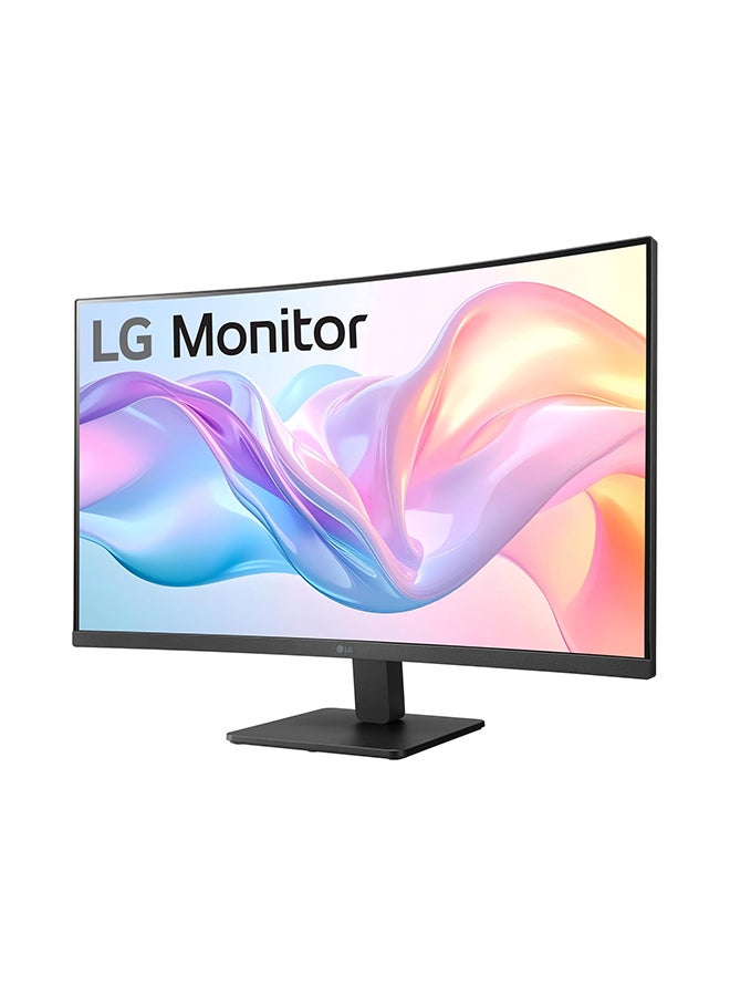 إل جي شاشة منحنية 32 بوصة (32MR50C-B) - دقة FHD (1920x1080)، معدل 100 هرتز، تقنية AMD FreeSync، مثبت أسود، حامل قابل للإمالة - لون أسود - Image 2