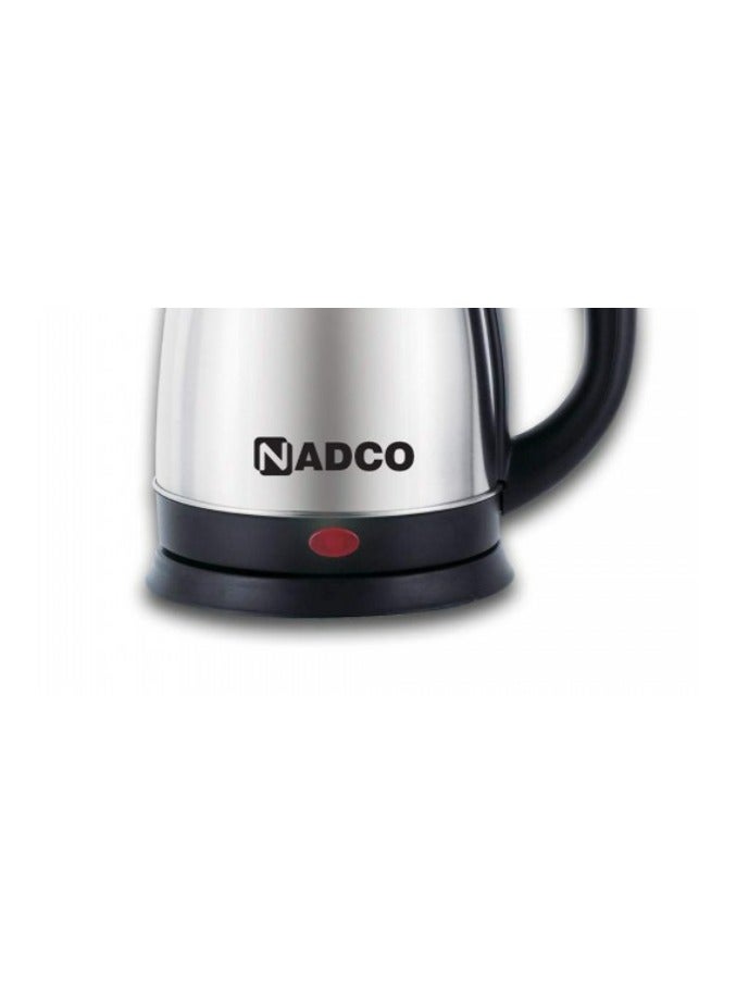 Nadco Steel Water Kettle, 1.8 L 350 W Model NC-1802EK Silver - Image 2