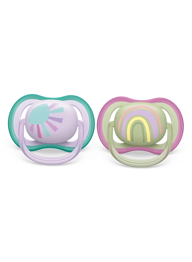 PHILIPS AVENT 2 Pieces Ultra Air Pacifier, 0 - 6 Months  - Image 2