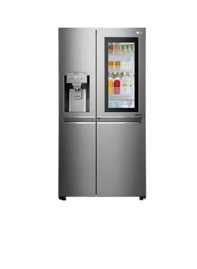 LG - No Frost Refrigerator 4 Doors GR-X29FTLML - 600L ,Inverter,Silver "International Warranty" GR-X29FTLML Silver - Image 1