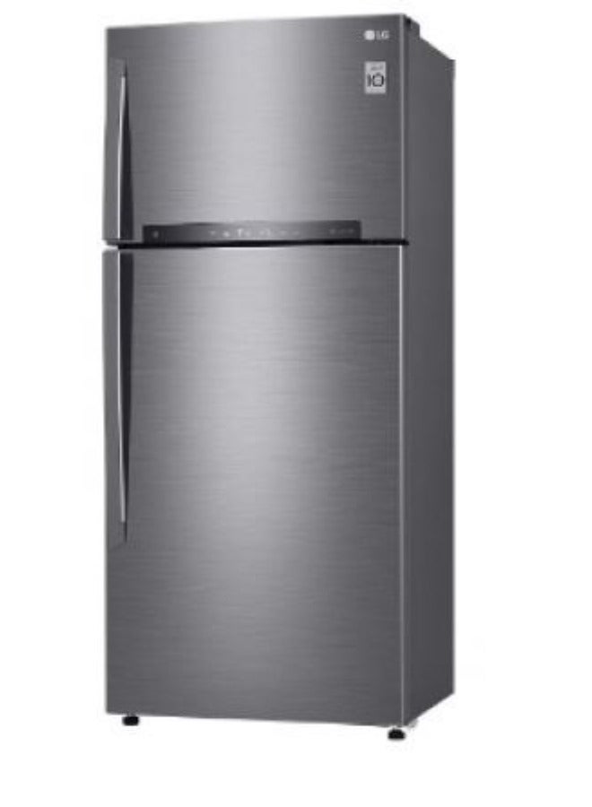 LG No Frost Top Mount Refrigerator, 506L, Silver -  GN-H722HFHL GN-H722HFHL silver - Image 3