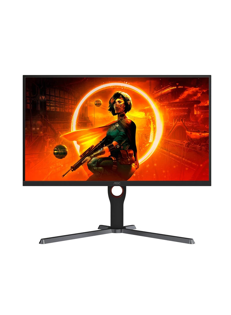AOC - 27" Inch Q27G3ZE Gaming Monitors 2K QHD 2560x1440, DisplayHDR 400, Fast IPS Panel Type, 240Hz Refresh Rate, 0.5ms Response Time, AMD FreeSync Premium Technology, Adjustable Stand | Black & Red - Image 1