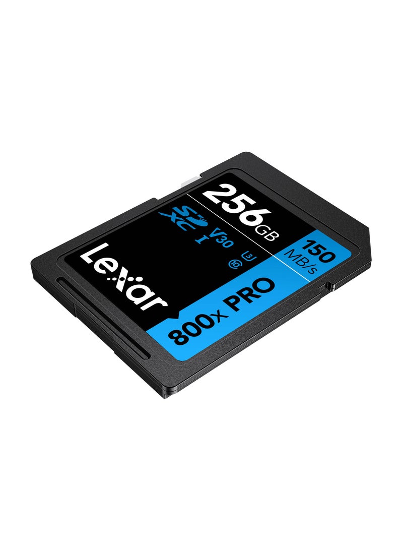 ليكسار - Lexar 256GB High-Performance 800x PRO UHS-I SDXC Card (BLUE Series) 256 GB - Image 1